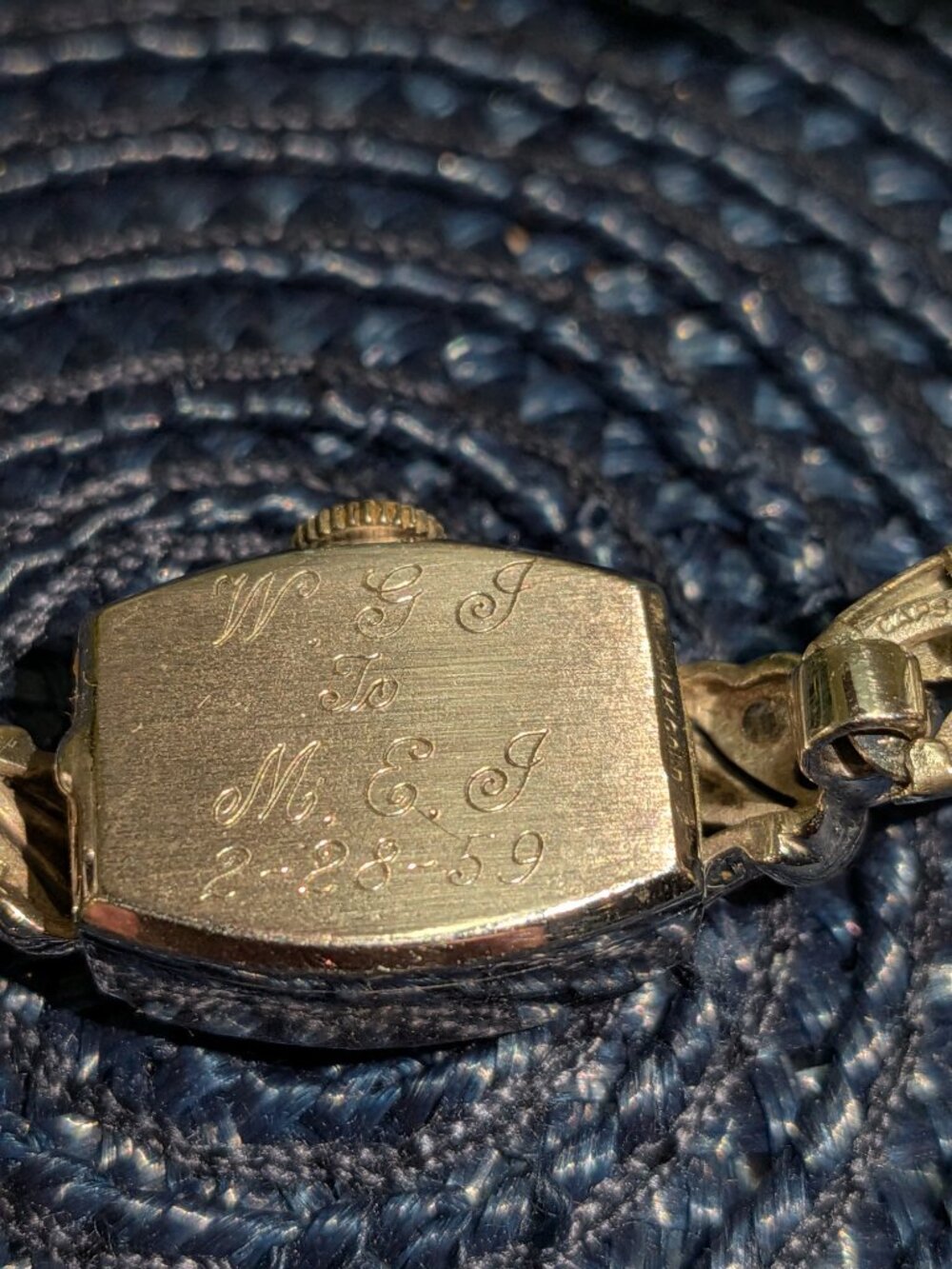 Vintage Hamilton Ladies White Gold Filled Art Deco Manual Wind Watch w/ Box - Picture 7 of 7